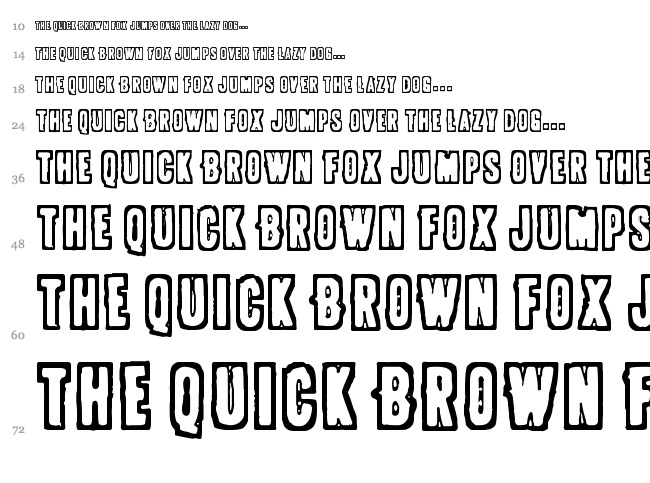Pollux 9x font waterfall