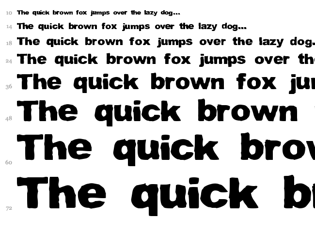 Polska On Line font waterfall