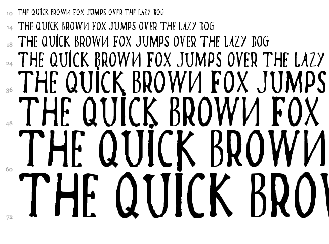 Poma font waterfall