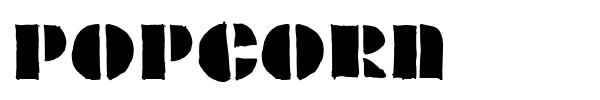 Popcorn font