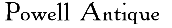 Powell Antique font preview