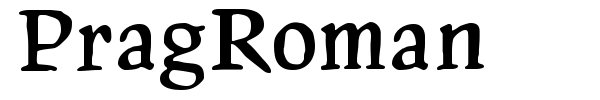 PragRoman font