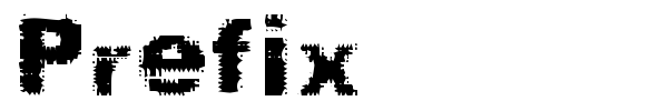 Prefix font