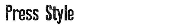 Press Style font