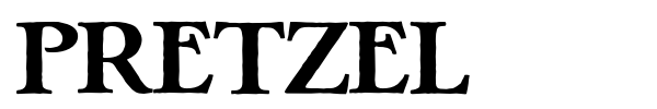 Pretzel font