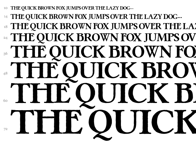 Pretzel font waterfall