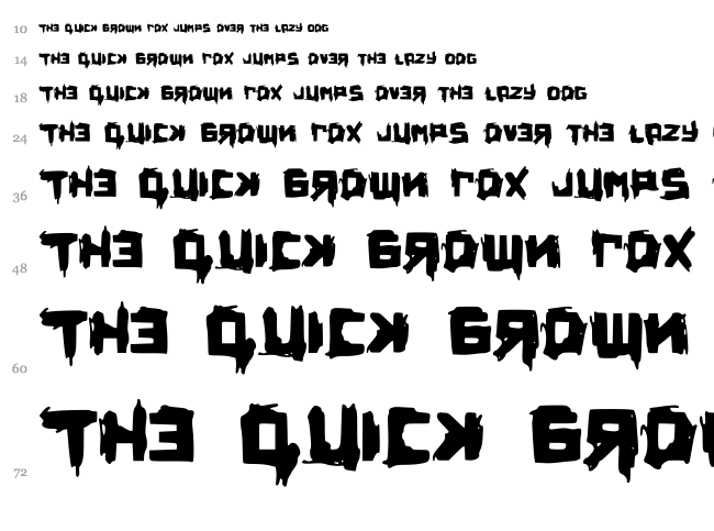 Privjet font waterfall