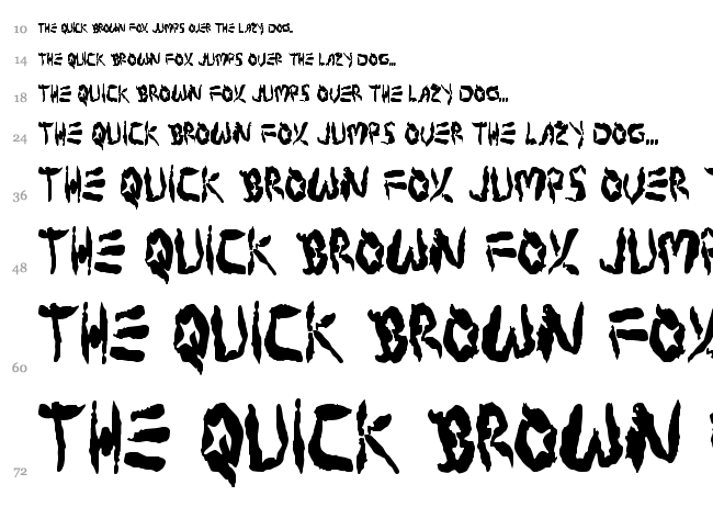 Protoplasm font waterfall