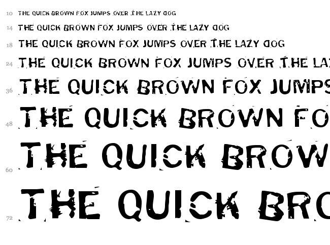 Puddleduck font waterfall