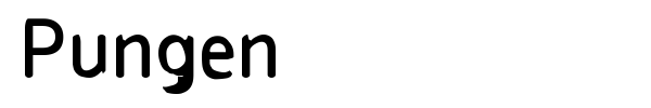 Pungen font