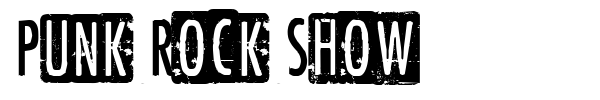 Punk Rock Show font