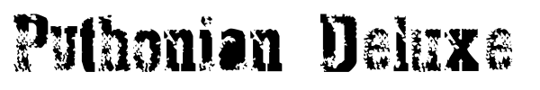 Pythonian Deluxe font preview