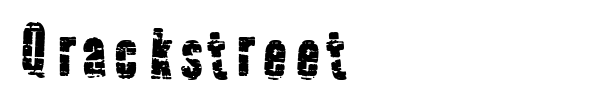 Qrackstreet font