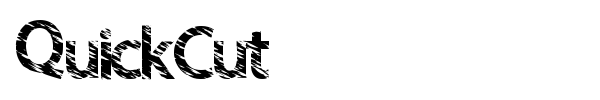 QuickCut font