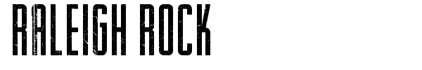 Raleigh Rock font