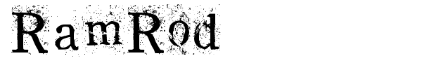 RamRod font