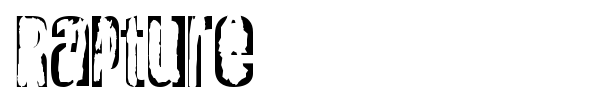 Rapture font