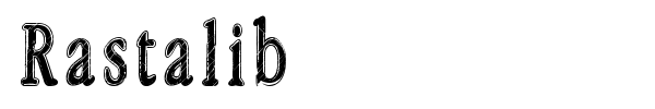 Rastalib font