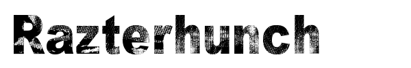 Razterhunch font