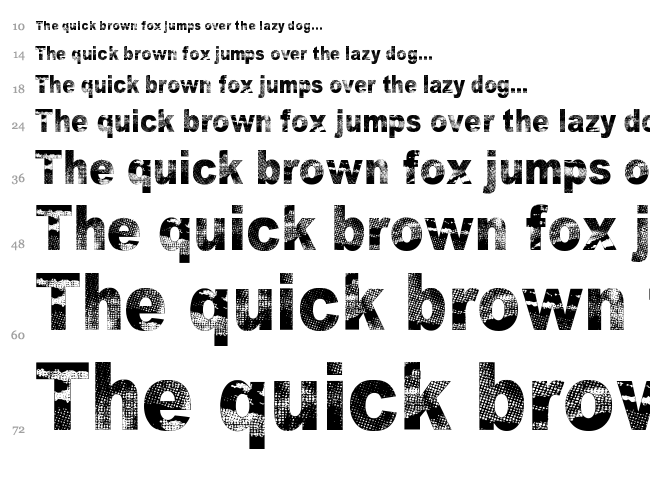 Razterhunch Burn font waterfall