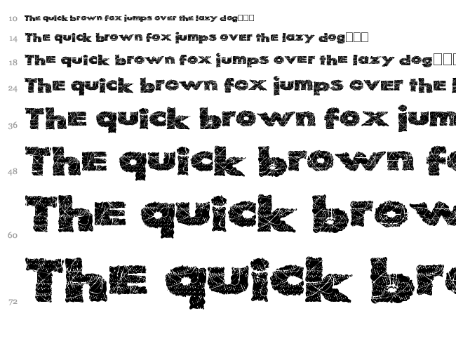 Ready Start font waterfall