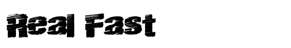 Real Fast font