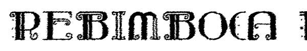 Rebimboca Trash font