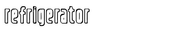 Refrigerator font