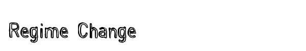 Regime Change font