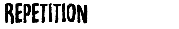 Repetition font