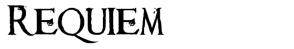 Requiem font preview