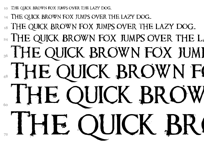 Requiem font waterfall