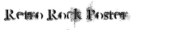 Retro Rock Poster font