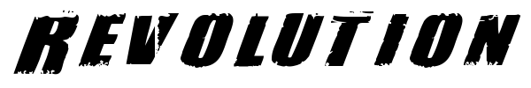 Revolution font preview