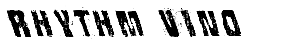 Rhythm Vino font