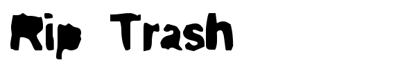 Rip Trash font
