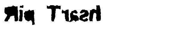 Rip Trash font preview