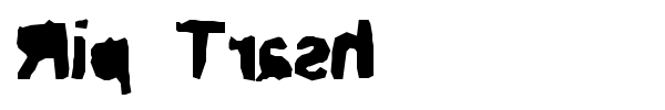 Rip Trash font preview