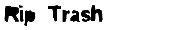 Rip Trash font preview