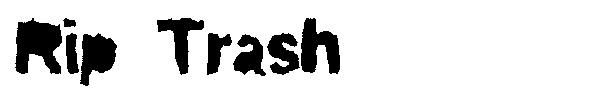 Rip Trash font preview