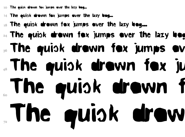 Rip Trash font waterfall
