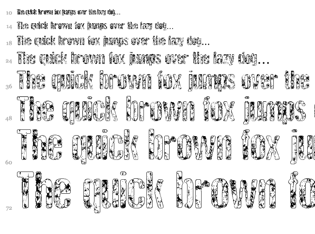 Rock Biter font waterfall