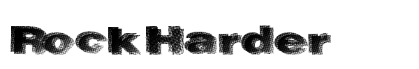 Rock Harder font
