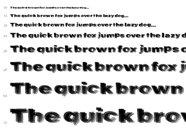 Rock Harder font waterfall