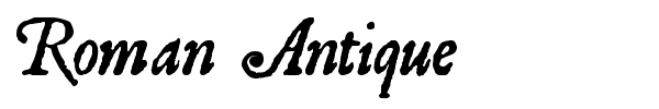 Roman Antique font preview