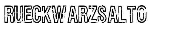 Rueckwarzsalto font