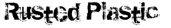 Rusted Plastic font