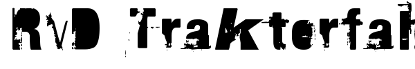 RvD Traktorfahrer font