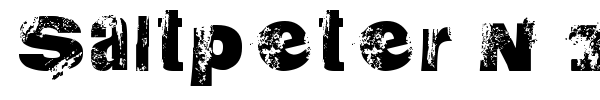 Saltpeter N Fungus font