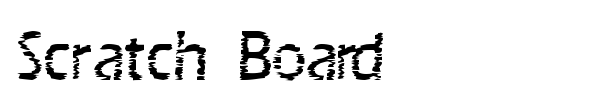 Scratch Board font